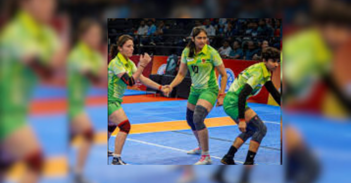 Indian Railways women kabaddi team dominating Day 2 of Women’s Senior National Kabaddi Championship 2026